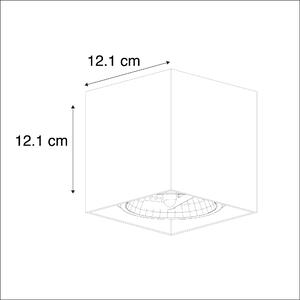 Design spot square 1-ljus svart inkl. 1 x G9 - Box