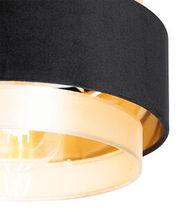 Modern taklampa svart med guld - Elif