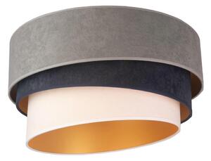 Duolla - Taklampa DEVON 1xE27/40W/230V diameter 45 cm grå/blå/beige