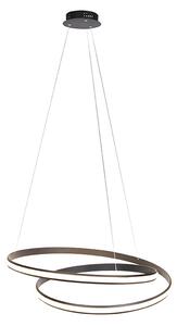 Modern hänglampa svart 74 cm inkl LED - Rowan