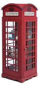 KARE DESIGN London Telefonskåp - Rött Trä