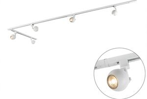 Stor plafond 'Railspot Gissi 5' Moderna vit/metall - Passande för LED / Inomhus