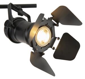 Industriell spotlight svart 2-ljus med ventiler - Film