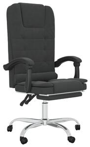 Kontorsstol med massage svart konstläder