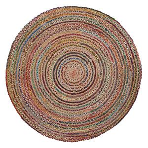 LAFORMA Samy golvmatta - naturlig / flerfärgad jute / bomull, rund