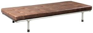 FUHRHOME Milan daybed, rosébrunt buffelläder
