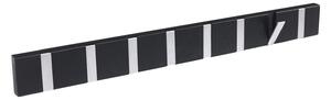 ROWICO Rektangulär Confetti klädhängare med 8 vikkrokar - svart ek