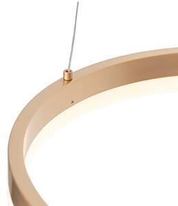 Design hänglampa guld 40 cm inkl LED 3 steg dimbar - Anello