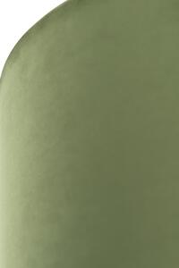 Velour lampskärm grön 35/35/20 med gyllene inredning