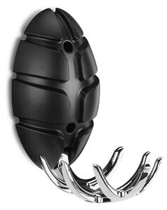 SPINDER DESIGN Bug klädhängare - svart plast och silver stål