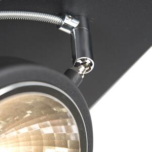 Design spot black 4-light justerbar - Nox