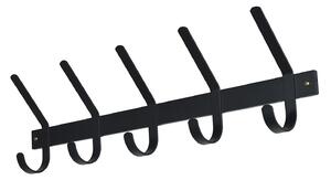 SPINDER DESIGN Dexter klädhängare, med 5 krokar - svart stål