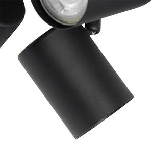 Modern taklampa svart 4-ljus justerbar fyrkant - Jeana
