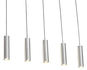 Modern hängande lampa stål 5 -ljus - Jeana