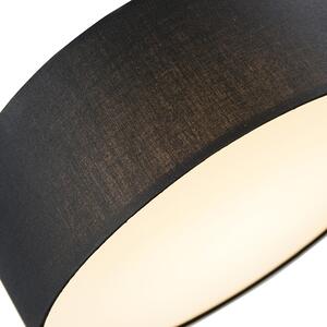 Taklampa svart 30 cm inkl LED - Drum LED