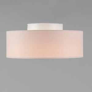 Taklampa rosa 30 cm inkl LED - Drum LED