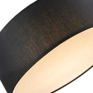 Taklampa svart 40 cm inkl LED - Drum LED