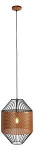 Design hängande lampa koppar med svart 40 cm - Mariska