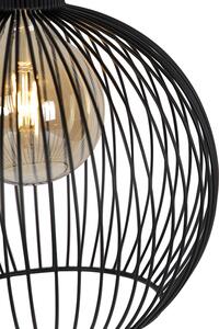 Design rund hängande lampa svart 30 cm - Wire Dos