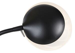 Golvlampa svart inkl LED och dimmer med läslampa dimma för att värma - Empoli