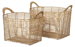 BROSTE rektangul&aumlr Safi korg, med handtag - naturlig rotting