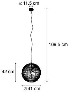 Modern hänglampa mässing 42 cm - Bolti