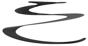 Stål lampskärm svart 20 cm - Spiral