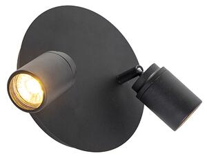 Modernt badrumsfläck svart 2-ljus IP44 - Ducha