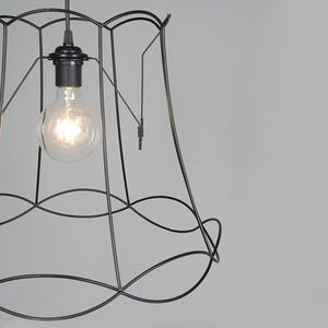 Retro hängande lampa svart 45 cm - Granny Frame