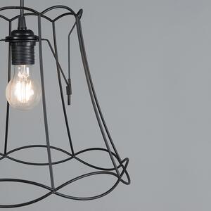 Retro hängande lampa svart 35 cm - Granny Frame