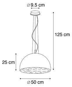 Modern hängande lampa vit 50 cm - Magna