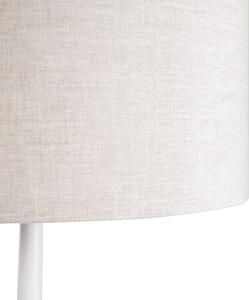 Modern golvlampa vit med pepparfärgad nyans 50 cm - Simplo