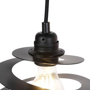 Design hängande lampa 2 lampor med spiralskugga 20 cm - Rulla