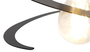 Design hängande lampa 2 lampor med spiralskugga 20 cm - Rulla