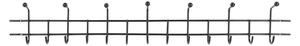 SPINDER DESIGN Barato 5 rader krokar, med 20 krokar - svart stål