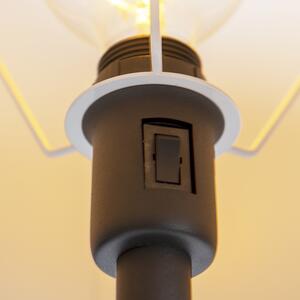 Vägglampa med flexibel arm 'Retro' Klassisk svart/metall - Passande för LED / Inomhus
