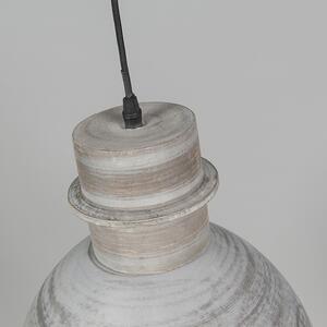 Uppsättning av två hängande lampor grå - Dory