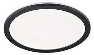 Taklampa rund svart 40 cm inkl LED 3-stegs dimbar IP44 - Lope