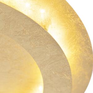 Art deco taklampa guld / mässing 50 cm inkl LED - Belle