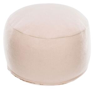 LAFORMA Flaminia puff, rund - rosa ull