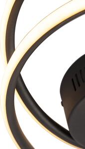 Design taklampa svart inkl LED 3 steg dimbar - Rowan