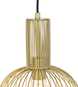 Design hängande lampa guld - Wire Whisk