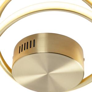 Design taklampa guld inkl LED 3 steg dimbar - Rowan