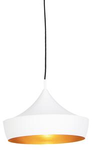 Skandinavisk hängande lampa vit med guld - Depeche-Paul