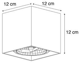 Design spot square 1 ljusgrå inkl. 1 x G9 - Box
