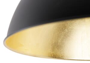 Taklampa svart med guld 42 cm justerbar - Magnax