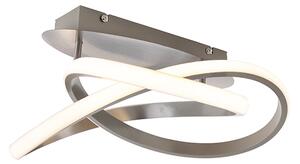 Design taklampa stål inkl. LED 3-stegs dimbar - Ruta