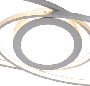 Design taklampa stål inkl. LED 3-stegs dimbar - Axy