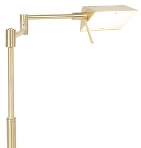 Design bordslampa guld inkl. LED med touch dimmer - Notia