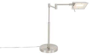 Design bordslampa stål inkl. LED med touchdimmer - Notia